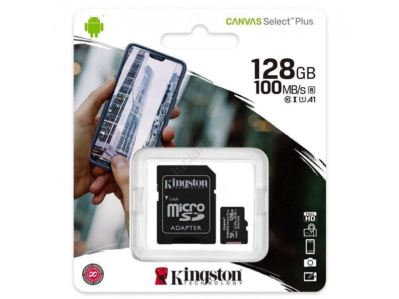 Micro SD 128Gb Kingston SDCS2/128GB Classe 10