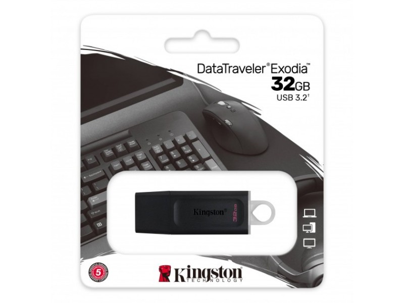 Pendrive 32GB Kingston DTX/32GB USB-A 3.2 Nero