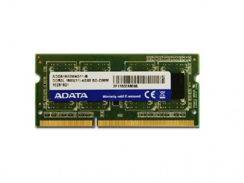 RAM 4GB DDR3L SODIMM PC3L-12800S 1Rx8 1600MHZ ADATA (Ricondizionato)