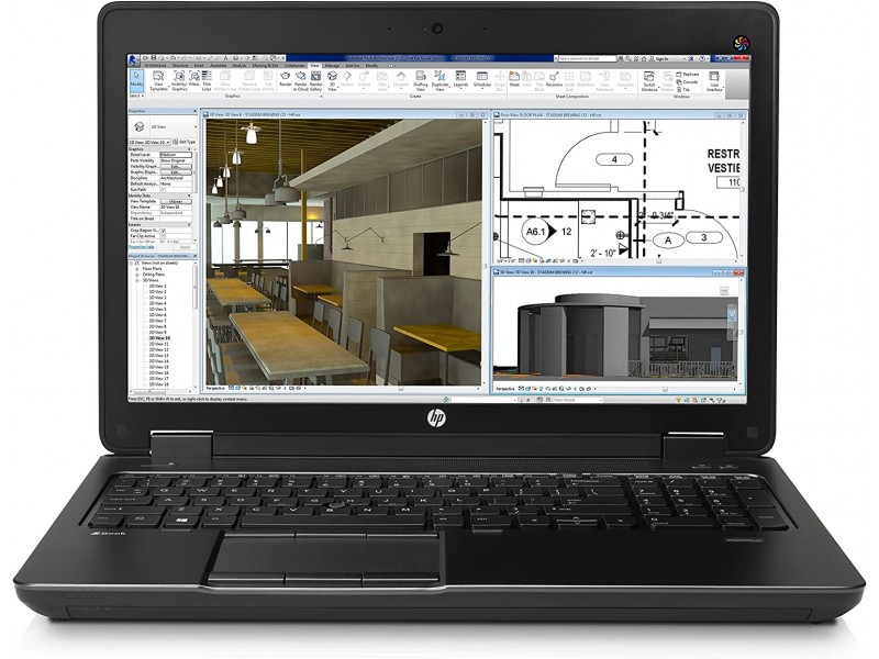 HP ZBook 15 G2 Intel i7-4800MQ @2.70ghz 240GB SSD 16GB Ram Webcam 15.6'' (Ricondizionato)