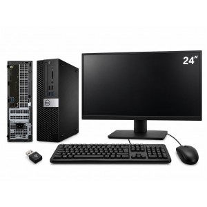 Postazione Completa Dell Optiplex 3040 Intel Core i5-6500 @3.20ghz 256GB SSD 8GB Ram HDMI + Monitor 24