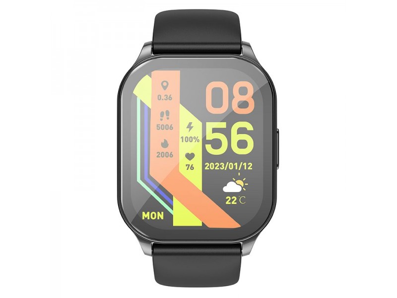 Smartwatch HOCO Y19 Pro Smart Sport con funzione chiamata Black
