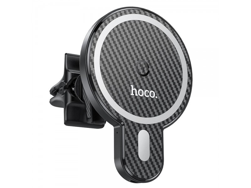 Supporto per auto HOCO CA85 con caricamento a induzione per iPhone MagSafe 15W Nero