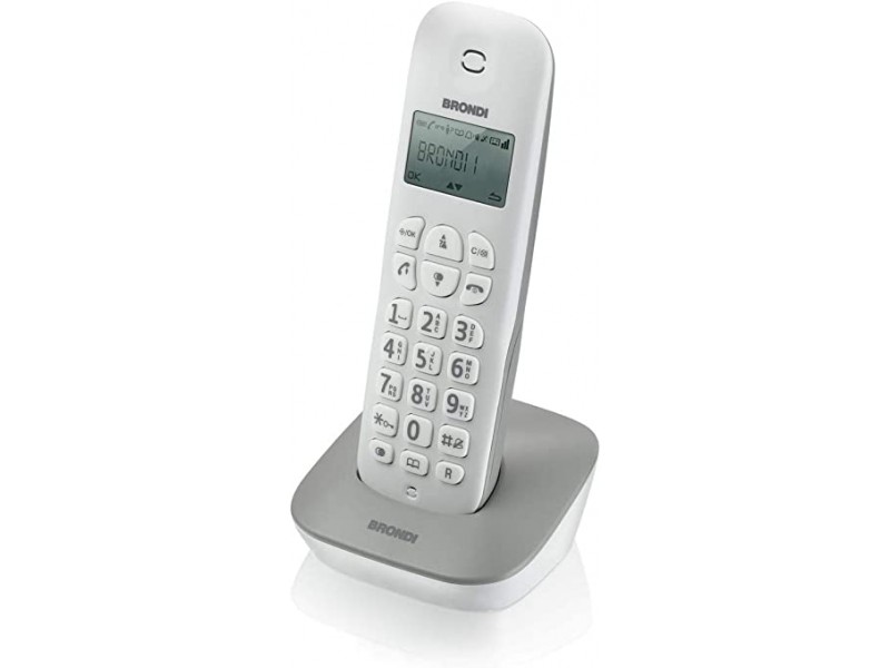 Telefono Cordless Brondi GALA Bianco Grigio