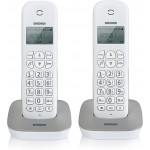 Telefono Cordless Brondi GALA TWIN Bianco Grigio