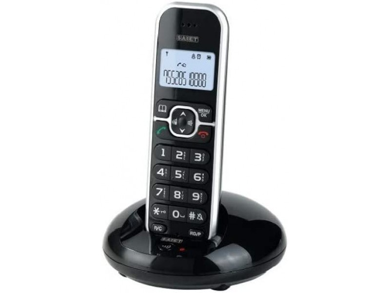 Telefono Cordless Saiet Lem 3660 Vivavoce Nero